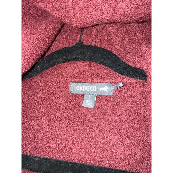 Toad & Co Women's Merino Heartfelt Hoodie Cardigan Size L - Picture 3 of 6